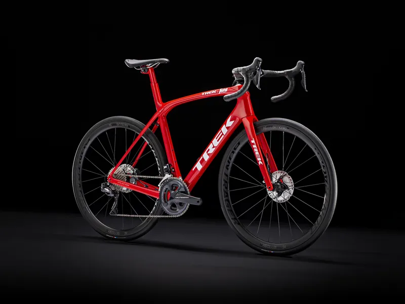 Trek Domane SLR 7 Disc Carbon Road Bike 2021 in Red and Black -1